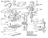 Bosch 0 603 250 002 P 20 Orbital Sander 115 V / Eu Spare Parts